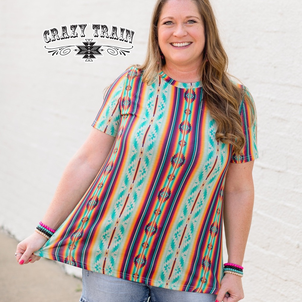 Crazy Train NWT Road TRIPPIN Top